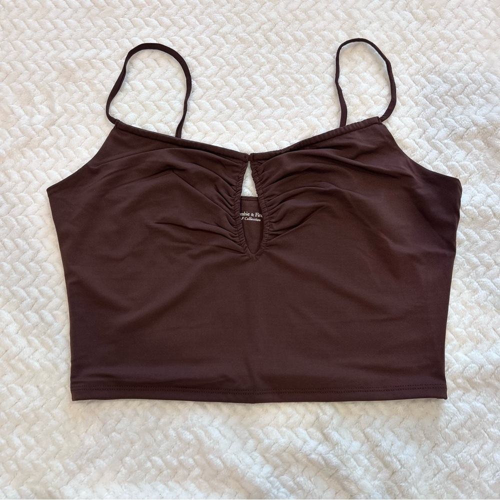 SOLD Abercrombie & Fitch Dark Brown Keyhole Cami